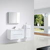 Venice 900 White Double Draw Vanity Set