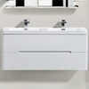 Venice 1200 Gloss Grey Double Draw Vanity Set