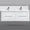 Venice 1500 Gloss Grey Four Draw Vanity Set