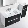 Venice 600 Rustic Black Double Draw Vanity Set