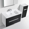 Venice 900 Rustic Black Double Draw Vanity Set