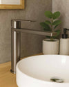 Blutide Silk basin mixer in gunmetal