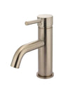 Meir basin mixer tap in Champagne finish