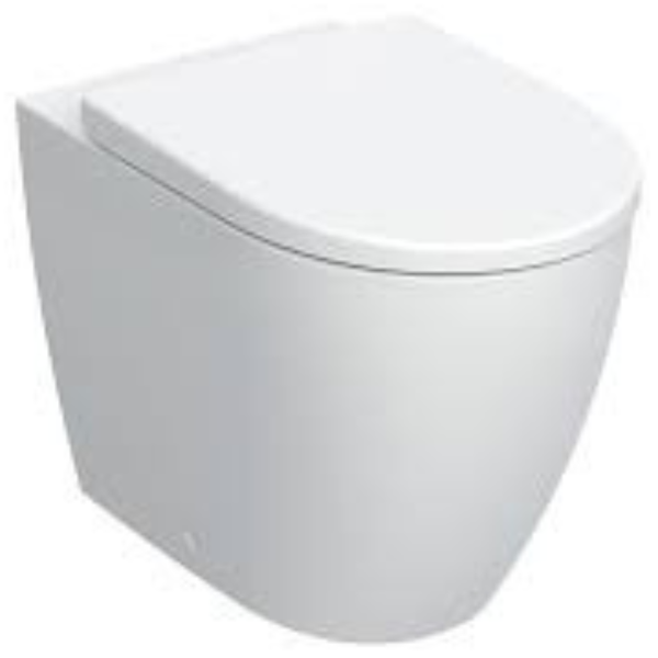 iCon set of floor-standing WC, washdown, back-to-wall, shrouded, Rimfree