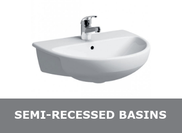 Semi-Recessed Basins 