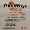 Prestige Anti-Stain Grout L/Grey 20KG