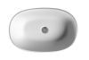 Amsterdam Countertop Basin Polished White 550x350x125mm