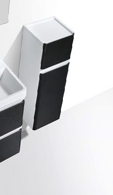 Milan Mini Side Cabinet 750x350x300 Black