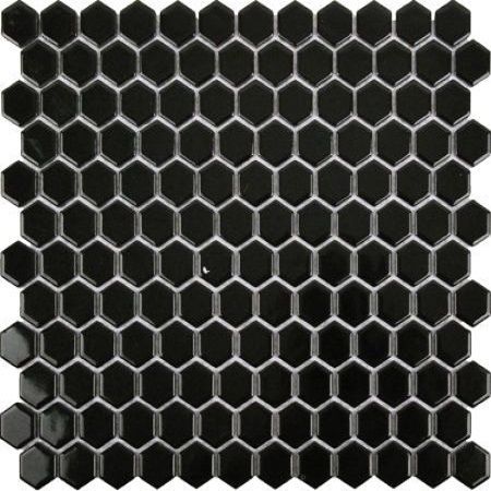 Black Gloss Mini Hex (266x305mm)