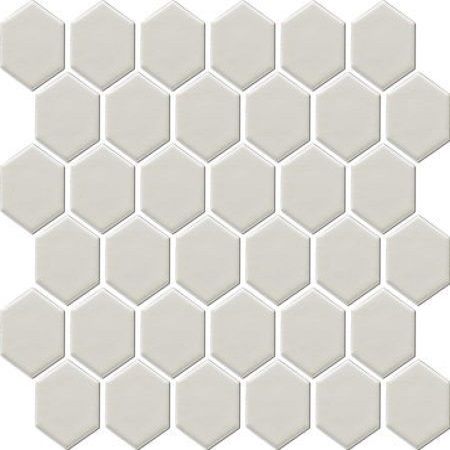 White Matt Hexagon (325x281mm)
