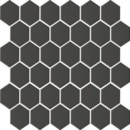 Black Matt Hexagon (325x281mm)