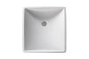 Magpie Countertop Basin Polished White  470x495x100mm