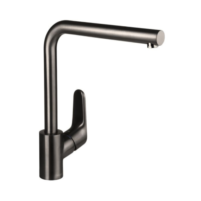 Decor Km 280 Swivel Spout Brushed Black Chrome