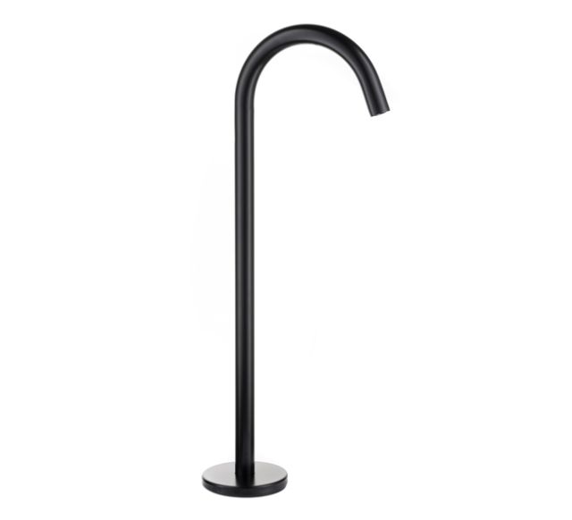 Floor Type Spout Round 750mm - Black