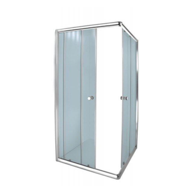 Aqua Lux Chrome Corner 880x880x1850