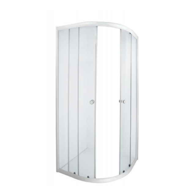 Aqua Lux White Corner Entry 880x880x1850