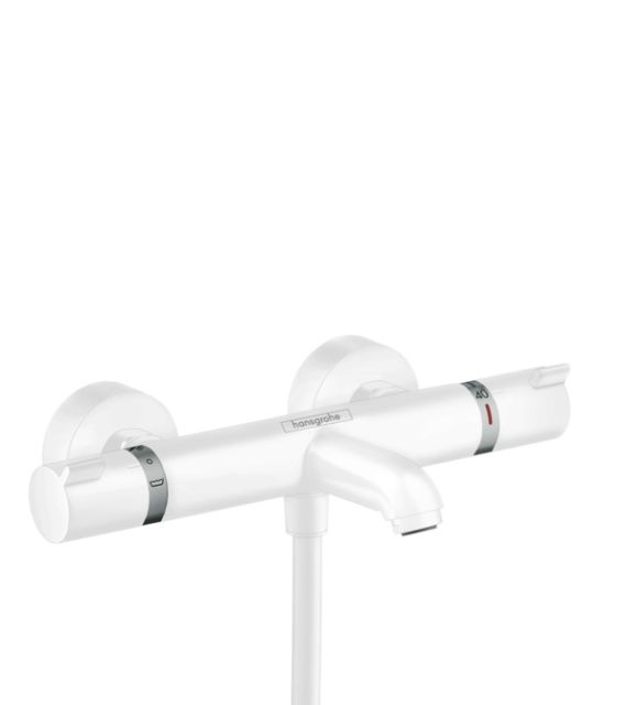 Ecostat Bath thermostat Comfort for exposed installation Matt White