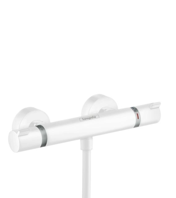 Ecostat Shower thermostat Comfort for exposed installation Matt White