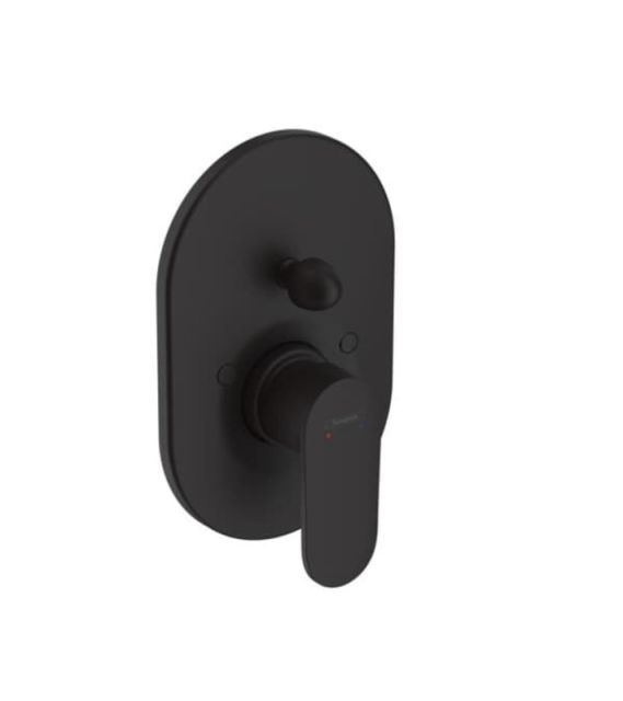 Hansgrohe Vernis Blend Single Lever Bath Mixer For Concealed Installation Matt Black
