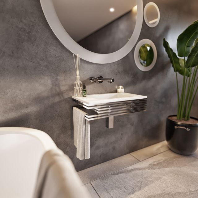 Scorpio Guest Vanity Cabinet Gloss White 550x335x130mm
