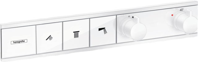 Hansgrohe Rainselect Thermostat For Concealed Installation For 3 Functions Matt White