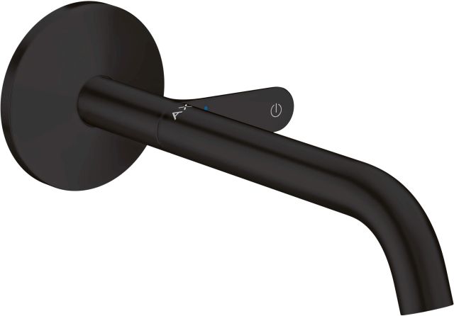AXOR One Basin mixer for concealed installation wall-mounted Select with spout 220 mm Matt Black