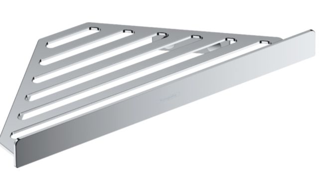 AddStoris Corner Basket Polished Polished Chrome