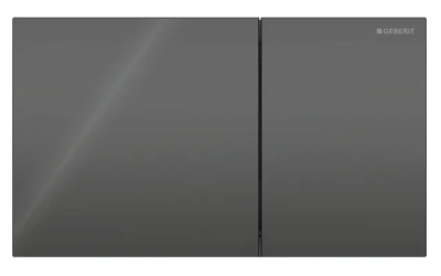 Sigma70 Actuator Plate for Dual Flush Glass Black