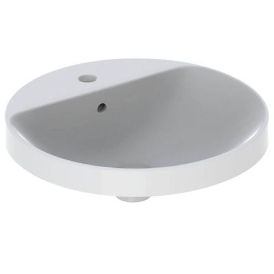 Geberit VariForm Countertop Washbasin, 480mm, With Tap Hole & Overflow