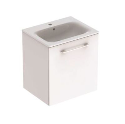 Selnova Square Cabinet For Vanity Basin Slim Rim High Gloss White 600x630x502mm