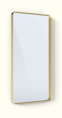 DeepFrame Soft Edge - 1200 x 600mm - 50mm - Solid Brass Matte