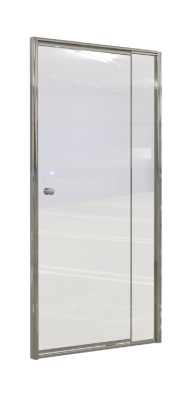 TPD1270SC 1270 Telescopic Pivot Door 1000-1270x1860mm – Silver/Clear