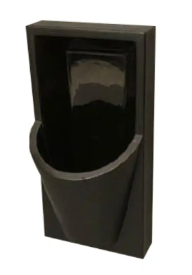 Urinal Black - Top Flush - 600x400x300