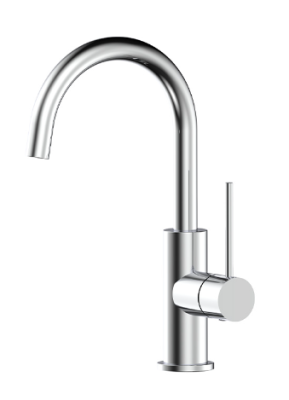 Lace Chrome Gooseneck Basin Mixer