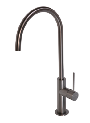 Lace Gunmetal Single Hole Sink Mixer