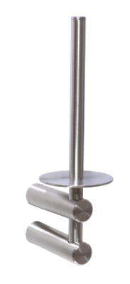 Spare Paper Holder Brushed Stainless Steel
