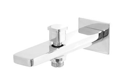 Square Bath Diverter Spout Chrome