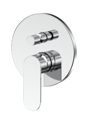 Satin Chrome Concealed Diverter Trim Kit