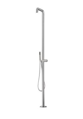 JEE-O Flow Shower 02 Freestanding Shower Mixer Stainless Steel, Progressive Cartridge & Hand Shower