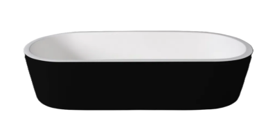 Perth Small Basin NOF Matte Black 490x220x105mm