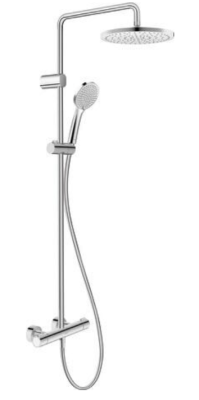 Shower System with Thermostatic Shower Mixer