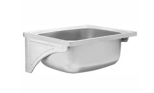 Luxtub LDL Single Bowl Wall Mounted Wash Trough 600x500x257mm Stainless Steel