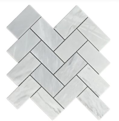 Pearl Grey Herringbone Polished 281x281mm 