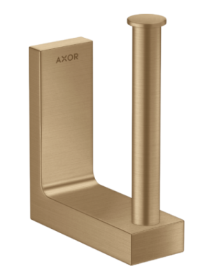 Axor Universal Rectangular Spare Roll Holder Brushed Bronze