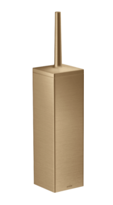 Axor Universal Rectangular Toilet Brush Holder Wall-Mounted Brushed Bronze