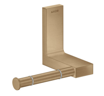 Axor Universal Rectangular Toilet Paper Holder Brushed Bronze