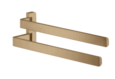 Axor Universal Softsquare Towel Holder Twin-handle Brushed Bronze