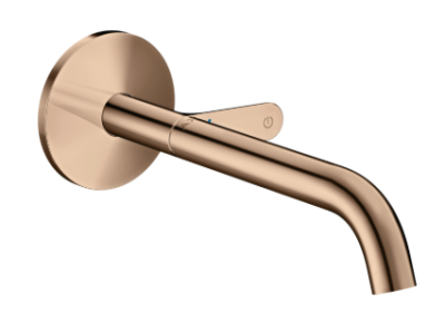 Axor One Basin Mixer, Concealed Installation Wall-mounted Select with Spout 220mm Polished Red Gold