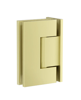 Meir Shower Door Accessories, Wall-to-Glass Hinge - Tiger Bronze