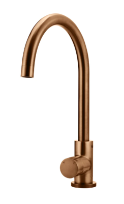 Round Pinless Kitchen Mixer - Lustre Bronze